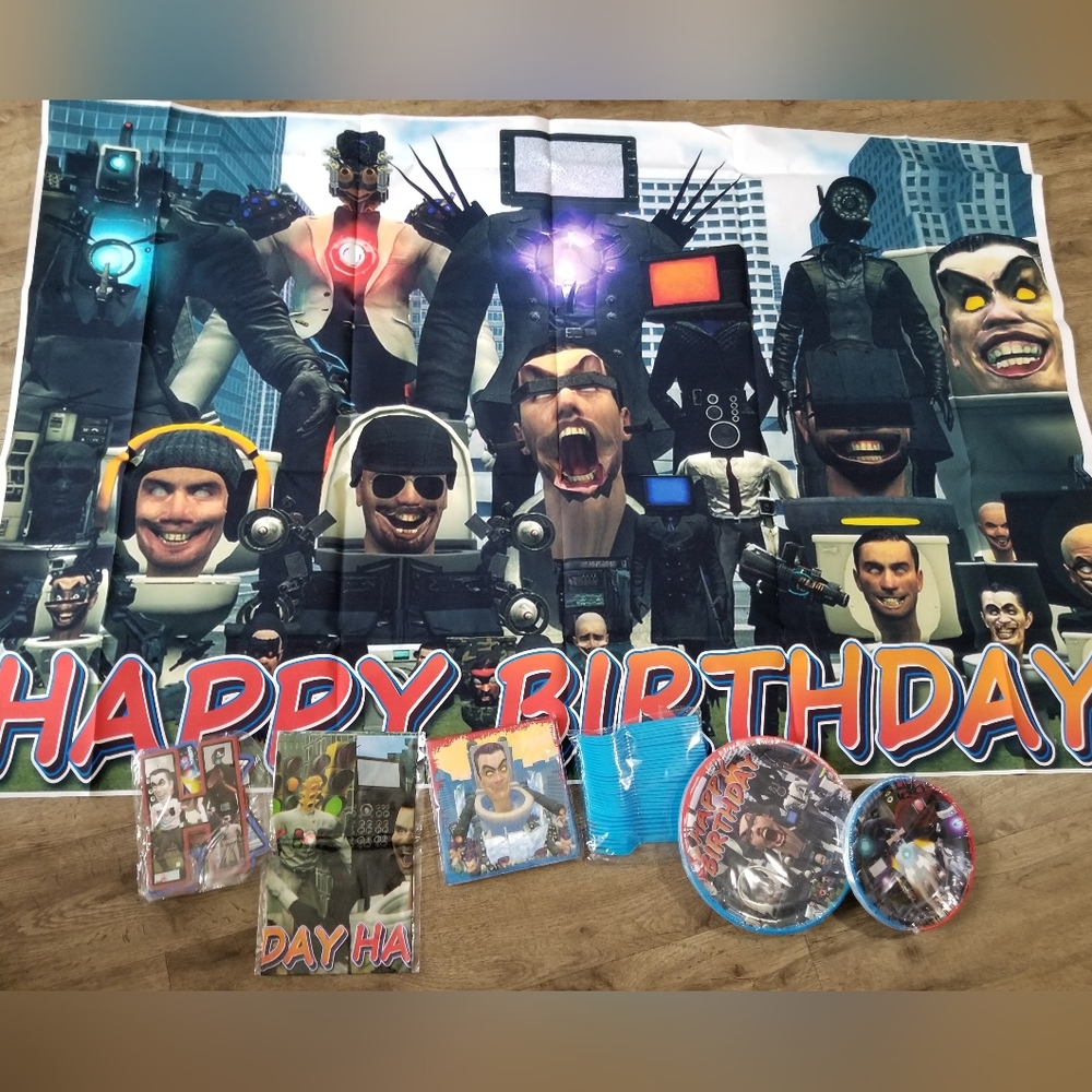 Skibbidi Birthday Party Supplies